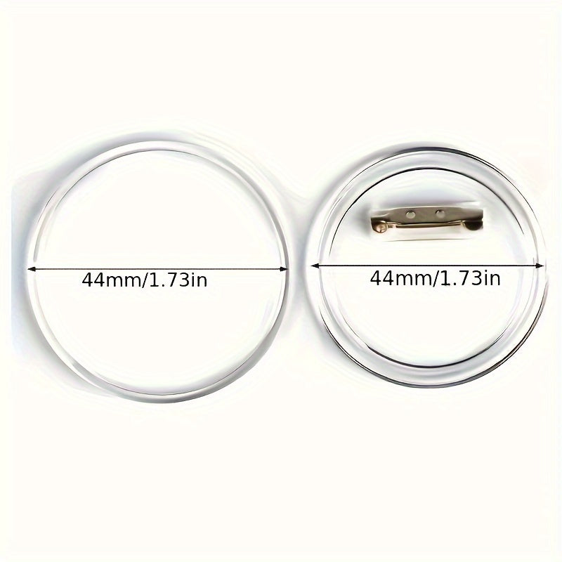 Acrylic Buttons Badges Transparent Pins DIY Crafts Set