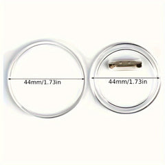 Acrylic Buttons Badges Transparent Pins DIY Crafts Set