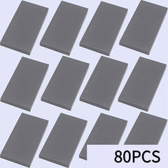 80pcs 2x4 Low Wall Flat Blocks for MOC Building 87079