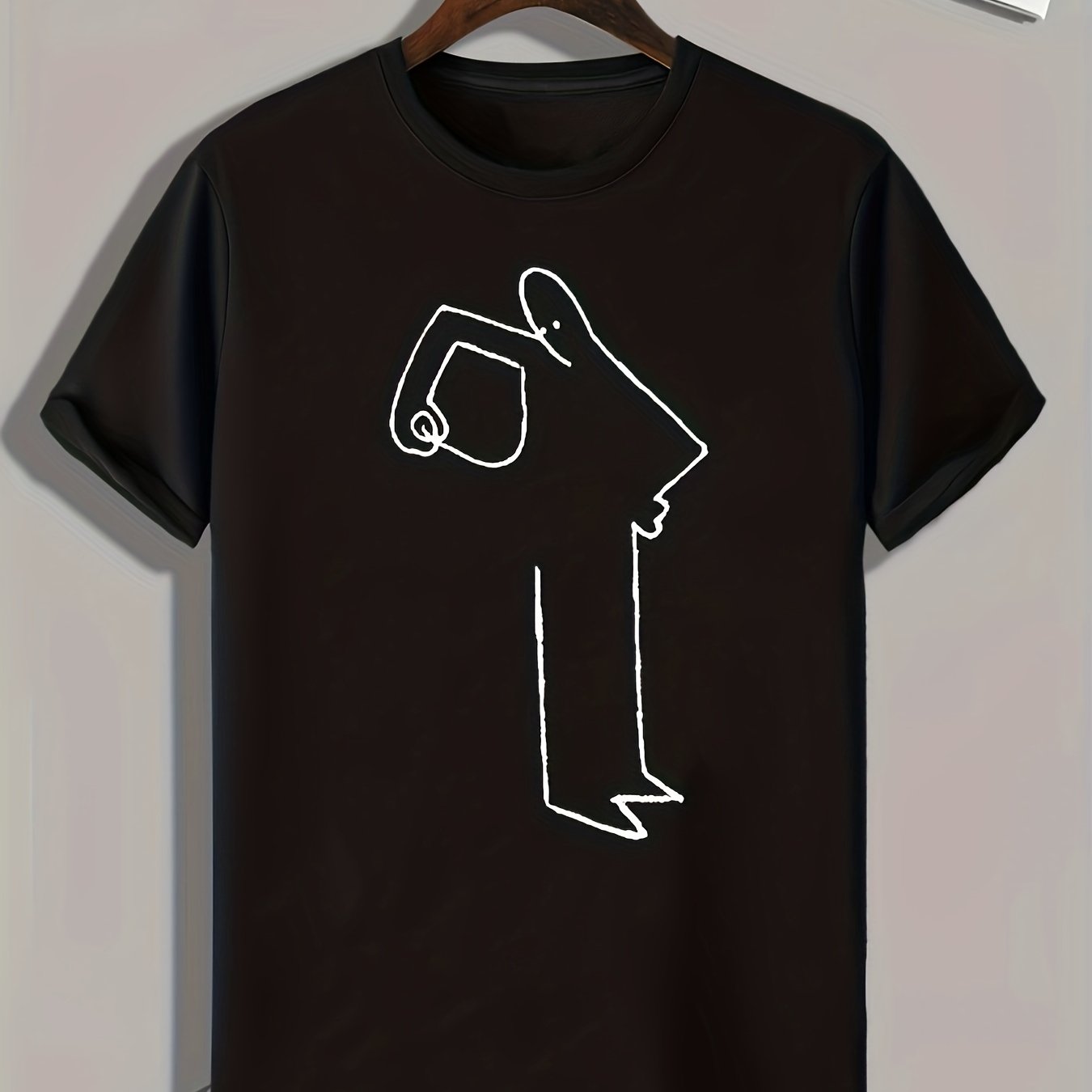 Funny Pattern Print Men's Sports T-shirt