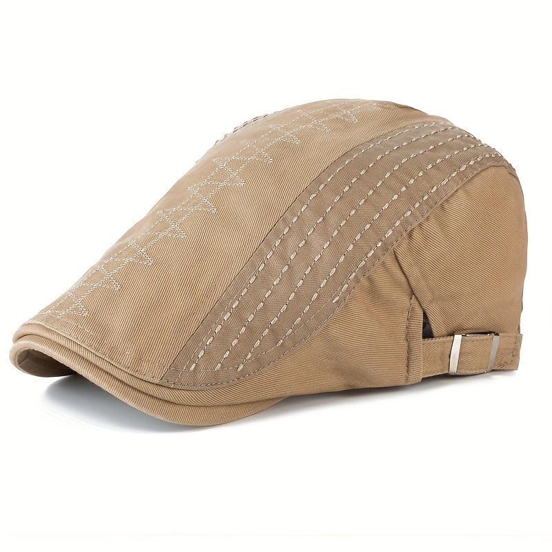 Men's Vintage Newsboy Cap Sun Visor Retro Hat