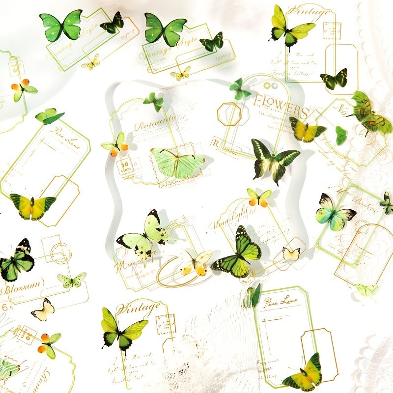 30pcs DIY Stickers for Crafting, 6.5x5.2-Inch Materials
