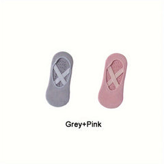 Non Slip Yoga Socks for Women with Grips & Straps
