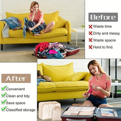 7pcs Portable Travel Bag Set Zipper Packing for Luggage Underwear Shoes Makeup