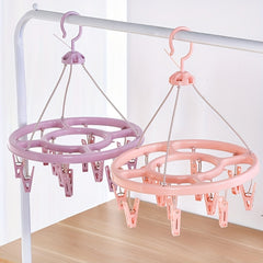 Clip Round Drying Rack 360 Degree Hanging Socks Hanger