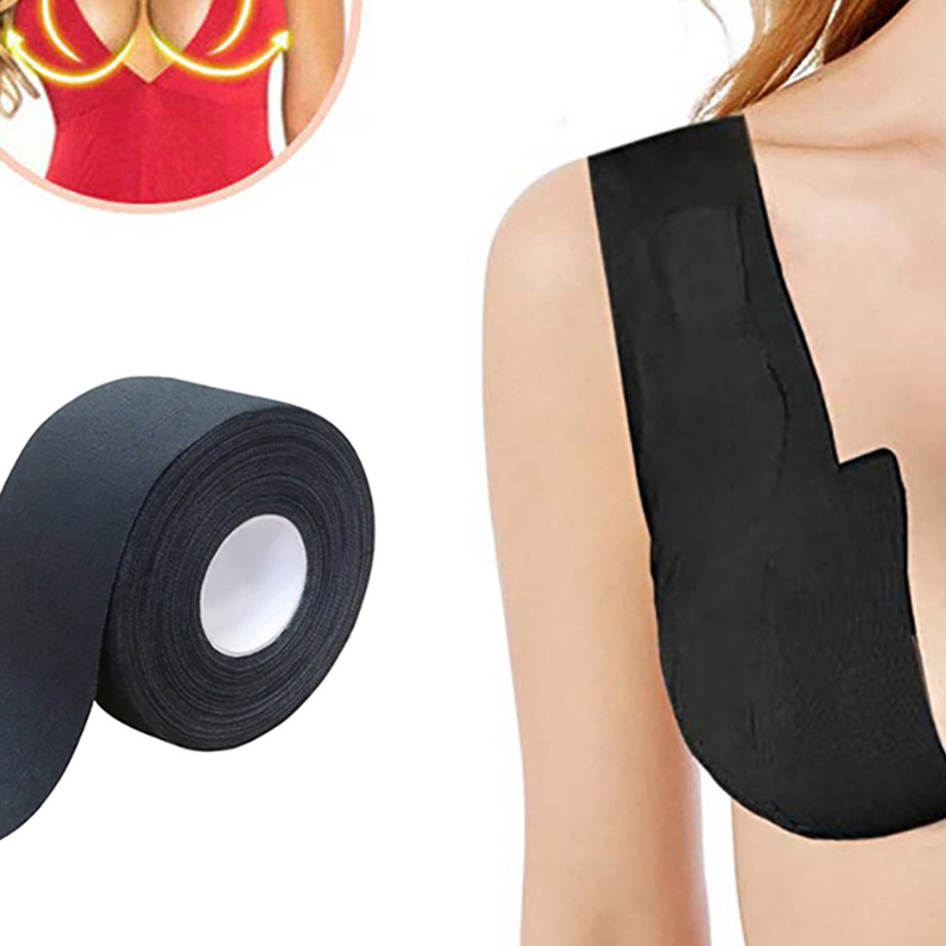 Women's Cross Border Cloth Tape Bra Push Up Strap Lingerie