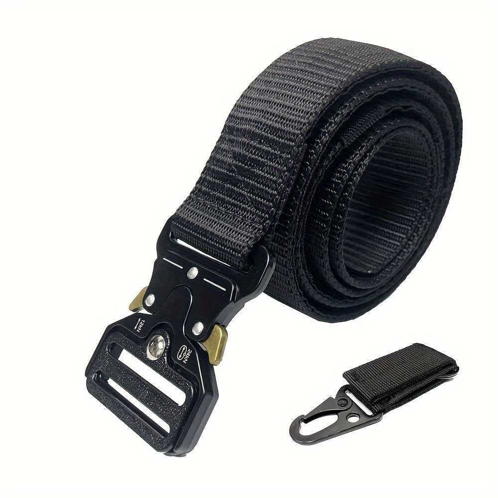 2in1 Military Nylon Belt With Hidden Pocket Metal Quick Release Buckle