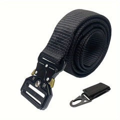2in1 Military Nylon Belt With Hidden Pocket Metal Quick Release Buckle