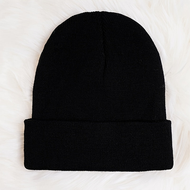 Winter Warm Beanie Hat Knitted Hat Soft Knit Beanie Warm Skull Cap