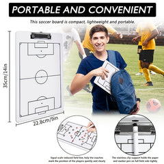 Basketball Soccer Coach Clipboard Dry Erase Double Sided Marker