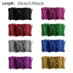 800pcs Metal Wire Tie Candy Baking Gift Packaging Bag Sealing Tie Rope