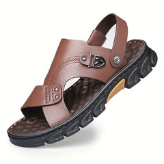 Men's Dual Purpose Sandals Casual Non Slip Shoes Open Toe Outdoor Beach