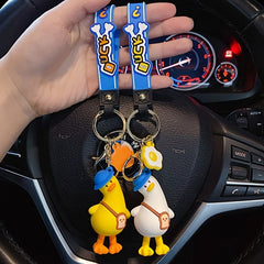 Cartoon Duck Doll Key Chain For Men Couple Bag Pendant Car Keychain