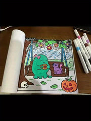Terror Girl Coloring Book: 22 Pages - 28.5x20.5 cm