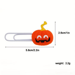 Cartoon Ghost PVC Office Paper Clip, Halloween Small Gift Stationery