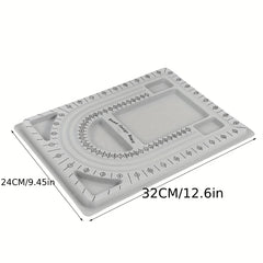 3pcs DIY Beading Tray Bead Board Bracelet Flocked Bead Board