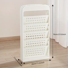 Tableside Floor Bookshelf Student Book Bag Hanging Reading Rack