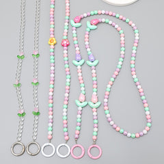 Tulip Flower Beads Cross Chain Freshy Bag Shoulder Strap