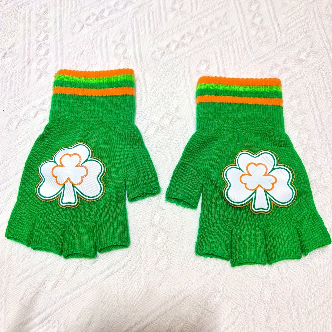 Half Finger Sports Gloves - Four Leaf Clover - Cold Proof & Warm