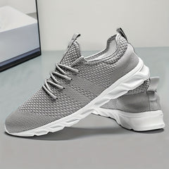 Men's Breathable Lace up Sneakers Outdoor Walking Shoes