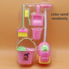 9pcs Cleaning Tools Set Dollhouse Furniture Toys for Pretend Play