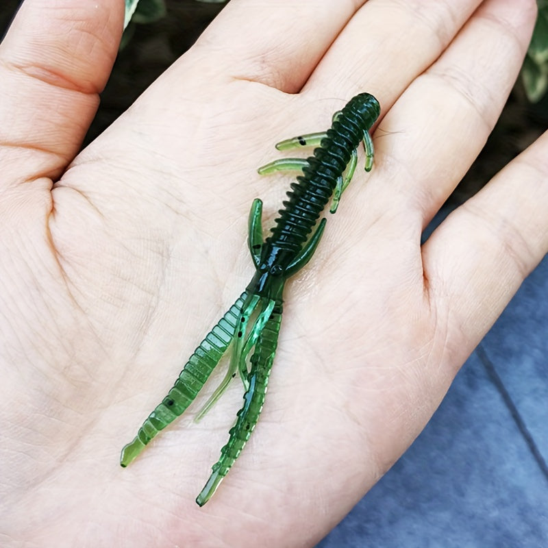 10pcs Soft Bait Artificial Worm Lure Fishing Tackle