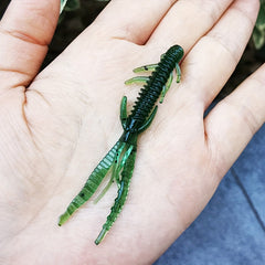 10pcs Soft Bait Artificial Worm Lure Fishing Tackle