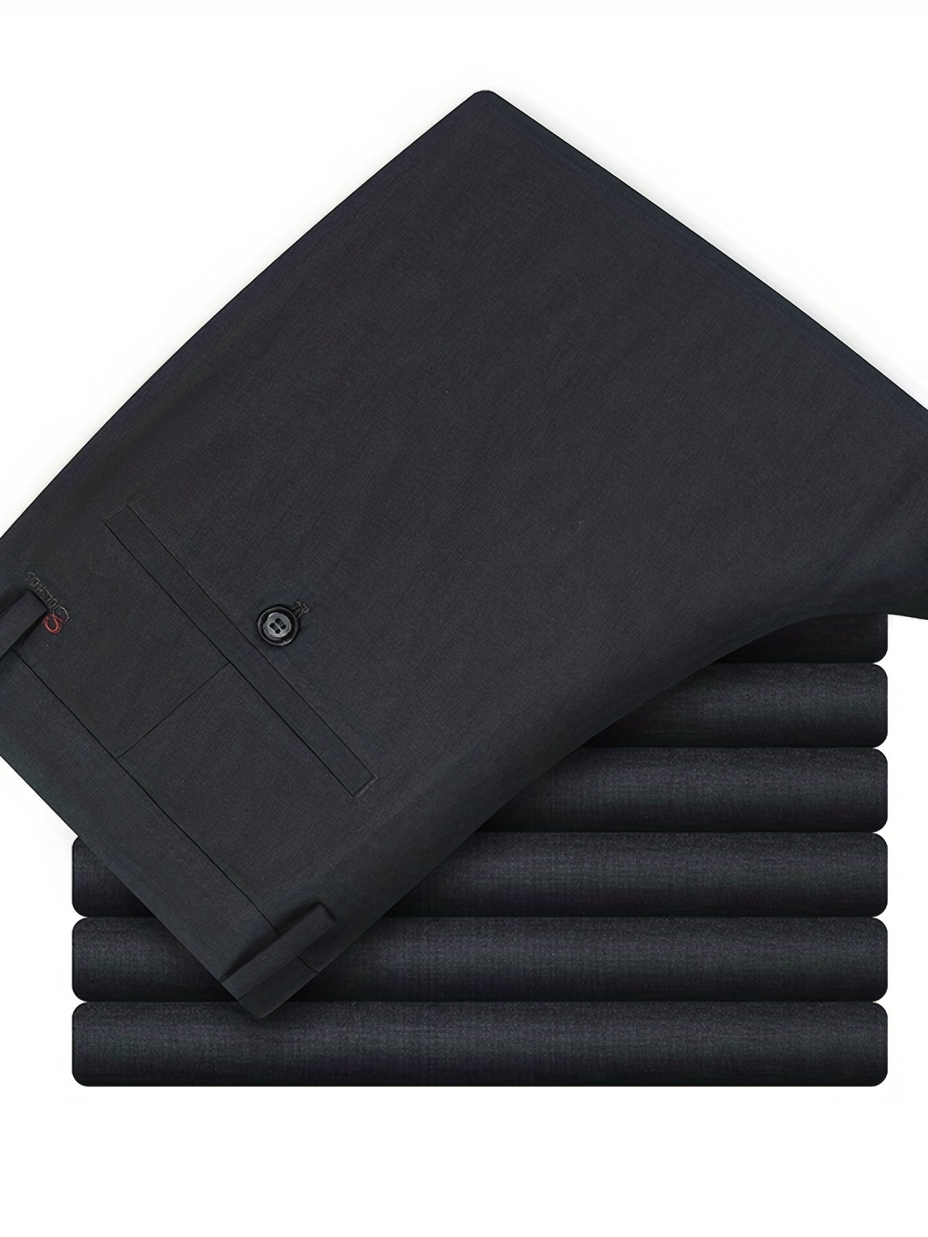Men's Slim Fit Formal Solid Dress Pants for Business