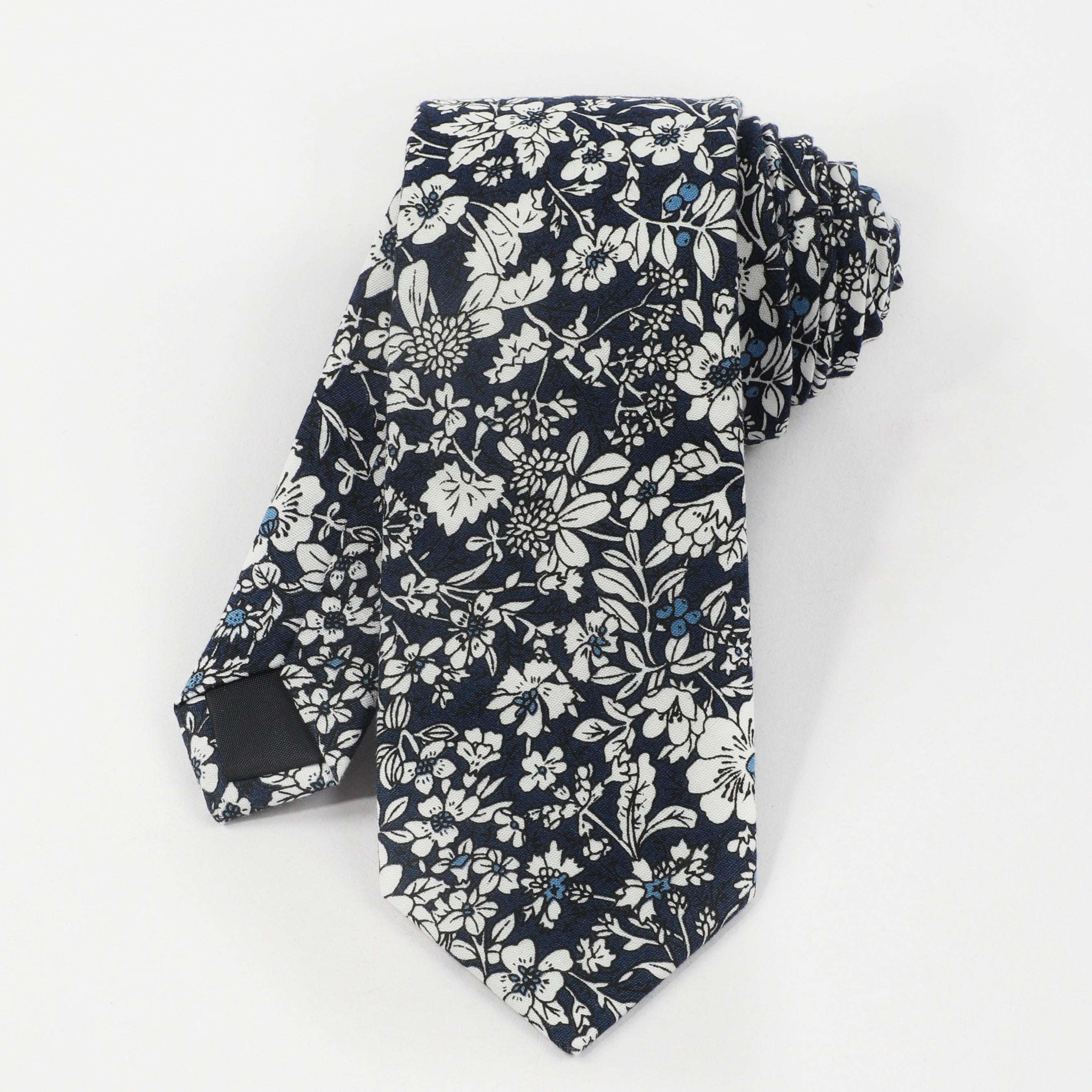 Men's Flower Print Tie for Wedding Party