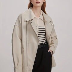 Solid Drop Shoulder Jacket Casual for Fall & Winter