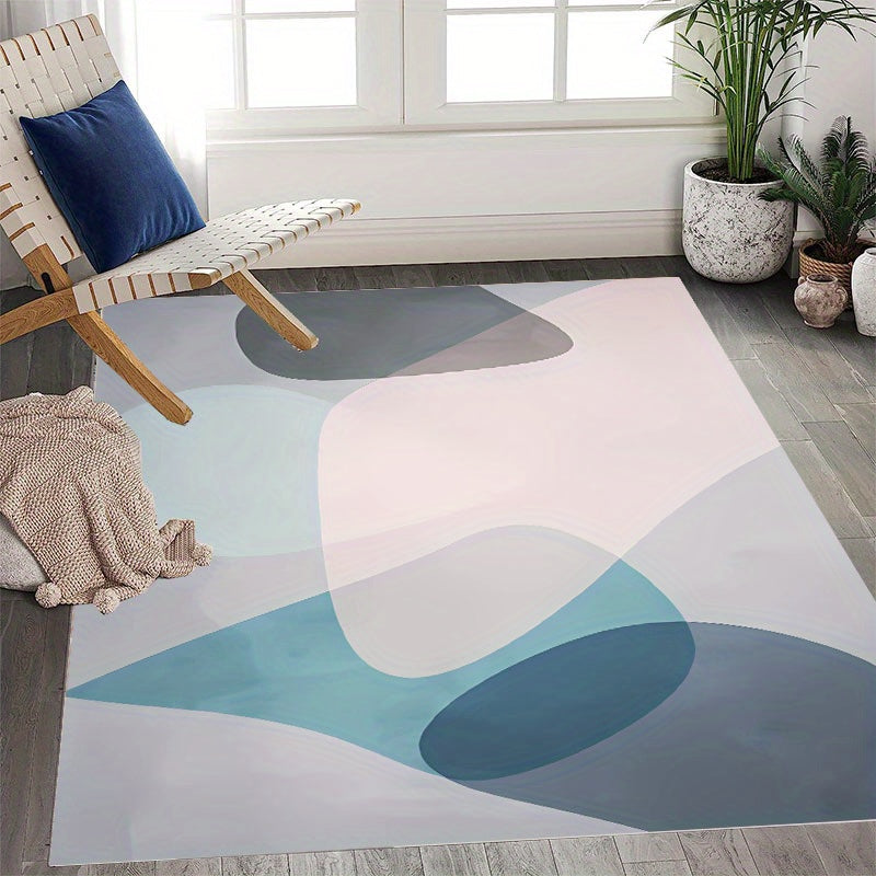 Soft Fluffy Plush Area Rugs Geometric Shaggy Rugs for Bedroom Living Room
