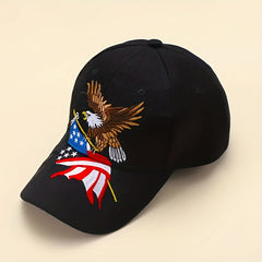 American Flag Embroidery Hat Sun Protection Eagle Matching Hat Men's Women's