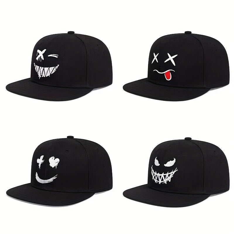Men's Cartoon Mouth Eye Embroidered Baseball Cap