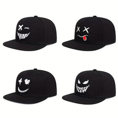 Men's Cartoon Mouth Eye Embroidered Baseball Cap