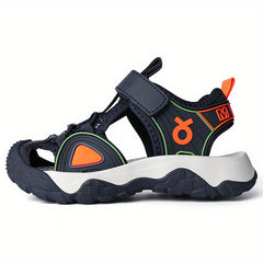 Kids' Non Slip Beach Sandals with Hook and Loop Fastener