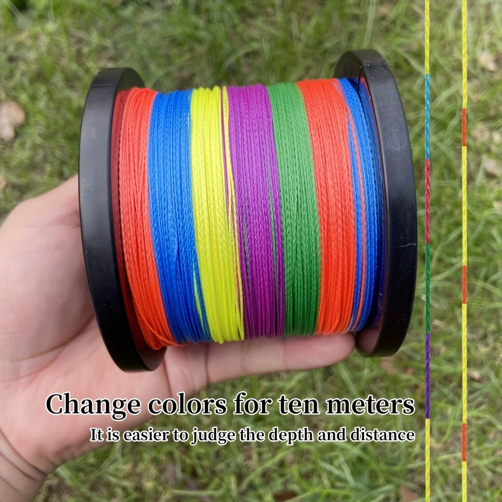 500m 546yds PE Braided Fishing Line Colorful 4 Strands Strong 4 54KG 36 29KG