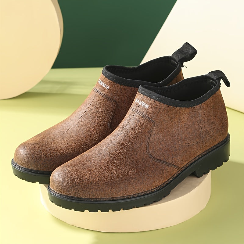 Men's Waterproof Non-slip Rain Boots for Outdoor Work