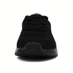 Women's Lightweight Gym Sneakers Breathable Lace up Running Shoes