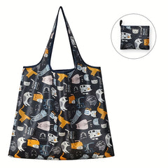 Large Capacity Folding Shopping Bag Portable Nylon Hand-held Storage