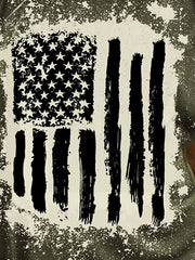 Vintage Flag Print Tank Top for Women