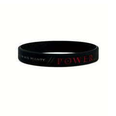Faith Pray Power Silicone Bracelet - Inspirational Letter Pattern