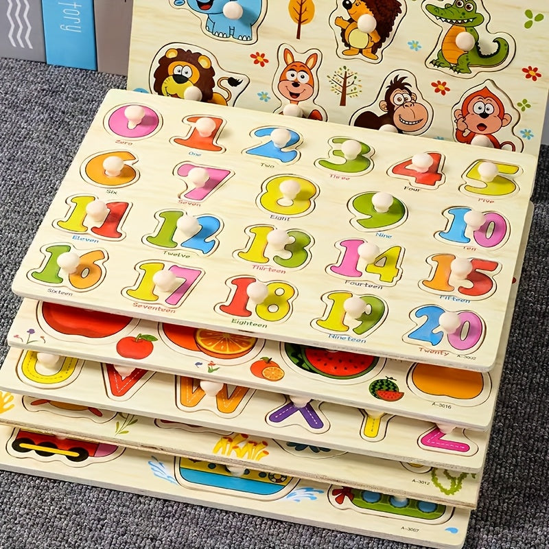 Numbers 0-20 Puzzle with Animals for Toddlers