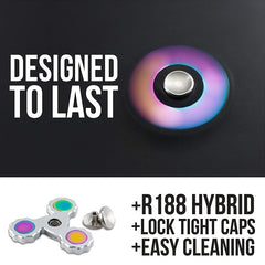 Aluminum Finger Gyroscope Spinner Dual Axis Acceleration Fidget Toy