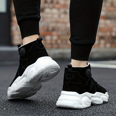Men's Lace-up High Top Sneakers Casual Walking Shoes