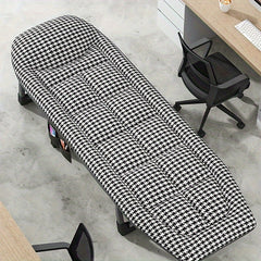 Outdoor Folding Bed with Side Pocket Office Nap Bed Single Person Nap Bed