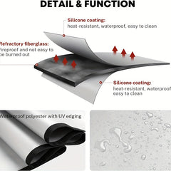 Fireproof Grill Mat for Safe Outdoor Grilling
