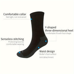 12 Pairs Moisture Wicking Crew Socks Sport Soft for Men Women