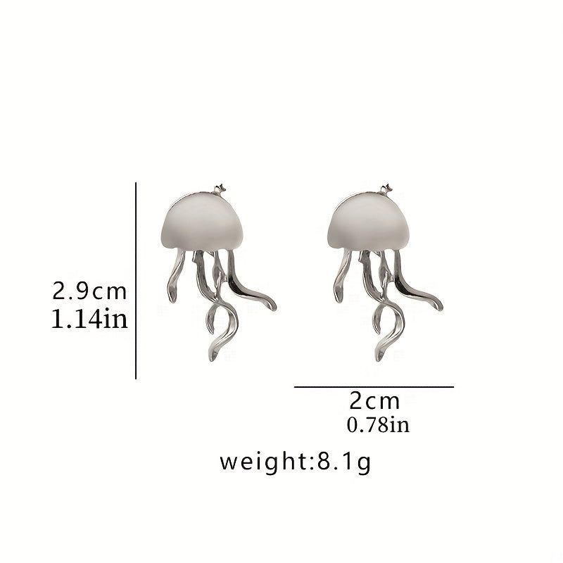 Jellyfish Stud Earrings Girls Jewelry Gift Birthday Graduation