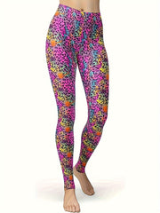 Leopard Print Yoga Pants Running Fitness Leggings
