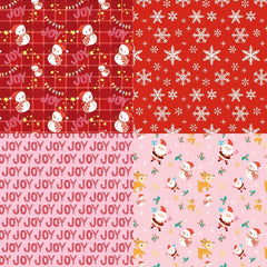 DIY Album Scrapbook Paper 6 inch Christmas Theme Background